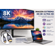 thumbnail image 3 of Cable Adaptador USB Tipo C A HDMI 8K Ultra HD 1.8m Compatible Notebook Tablet Monitor TV Proyector, 3 of 3