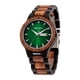 thumbnail image 1 of Reloj analógico de cuarzo ligero de madera para hombre MII YEW, 1 of 7