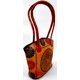 thumbnail image 2 of Bandolera de piel con diseño de círculos de Crafts of India, 2 of 7