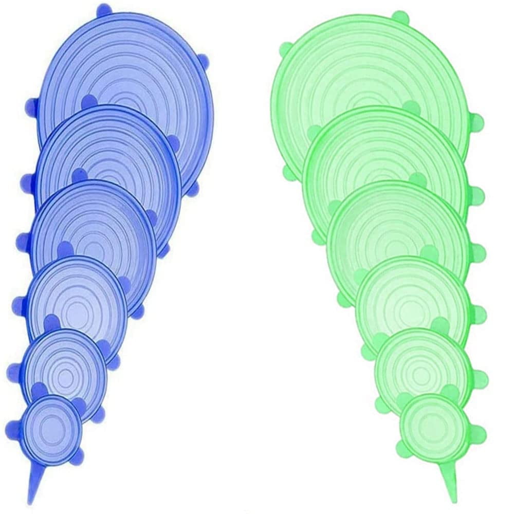 Juego De Tapas Elásticas De Silicona Jyyhsf, 12 Unidades, 6 Tamaños, Almacenamiento De Alimentos