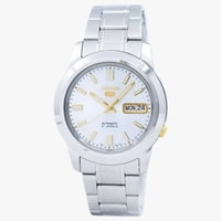 Reloj Seiko Automático Para Hombre 5 Plateado De Acero Inoxidable Snkk09
