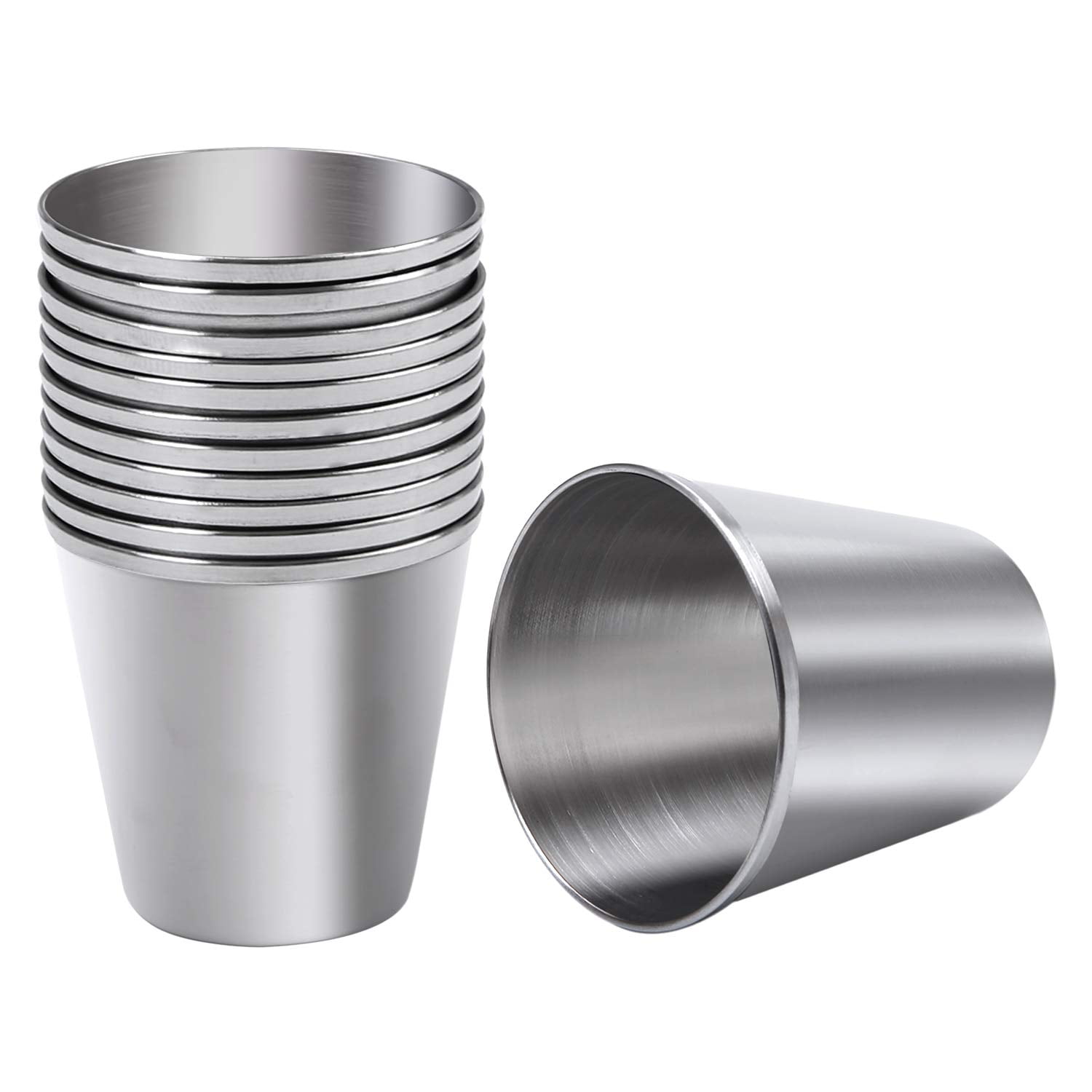 Vasos De Shot De Acero Inoxidable Ruisita, Paquete De 12, 30 Ml