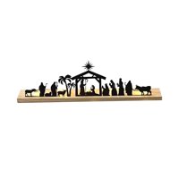 Bothyi - Escena De La Natividad De Metal Establece Esculturas Para La Decoración De La Oficina De La Sala De Estar 16Cm