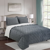 Plumon Andes Chiporro Velvet Gris 2 Plaza