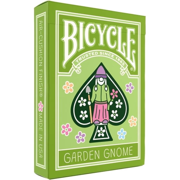 Bicycle Garden Gnome Playing Cards, Cute Lawn Gnome Family C