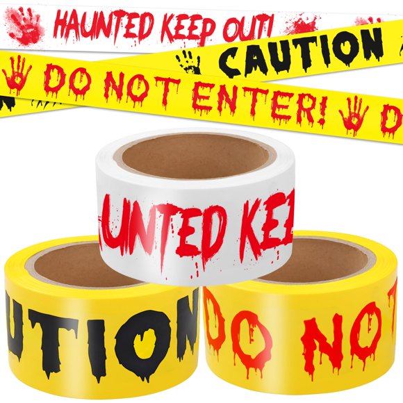 Cinta de Precaución RUIZHUO 3 piezas 5 cm x 75 m Decoración de Halloween
