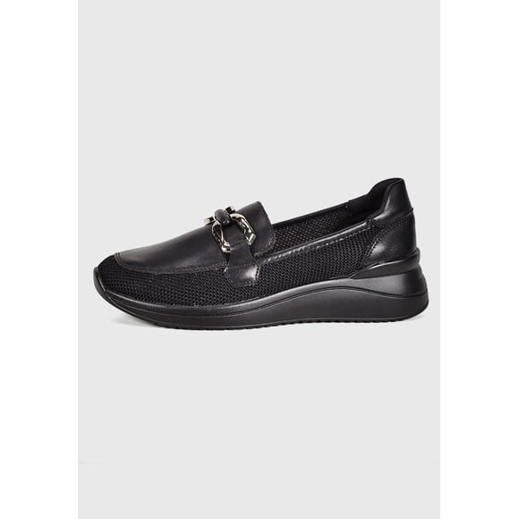 Mocasín Cuero Zully Negro