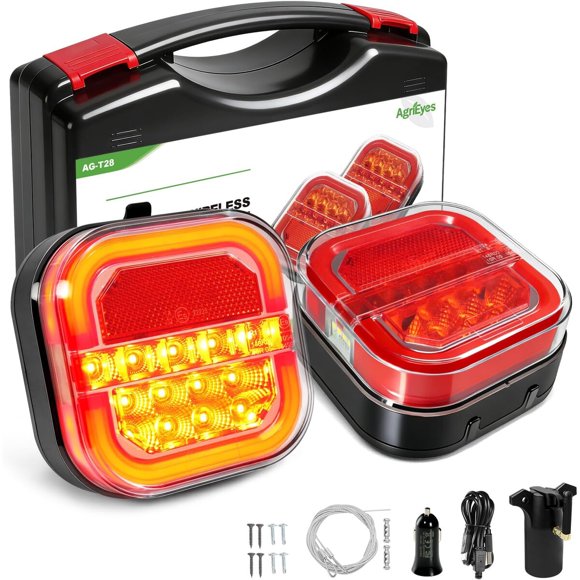 Luces de remolque Agrieyes inalámbricas magnéticas 12 V