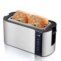 Tostadora Elite Gourmet Ect5322 Ranura Larga Para 4 Rebanadas Acero Inoxidable