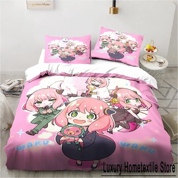 SPY×FAMILY Comforter Bedding SetsDuvet Cover Pillowcase Quilt Cover Bed A Bed Sheets