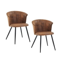 Novahus - Pack 2 Silla Comedor Doncic Café