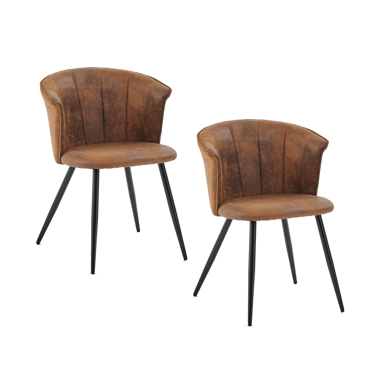 Novahus - Pack 2 Silla Comedor Doncic Café