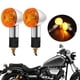 thumbnail image 1 of 4pcs señales de giro de la motocicleta bala delantera luces traseras, luz indicador trasero parpadeos ajustes universales (retro señal de giro), 1 of 3
