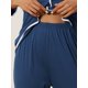 thumbnail image 5 of INSPIRE CHIC Conjuntos de Ropa de Casa para Mujer con Mangas Largas, Tops con Pantalones, Conjuntos de Pijama XS Azul, 5 of 6