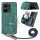 thumbnail image 2 of Funda Tipo Cartera con Correa Cruzada para Xiaomi Redmi Note 13 Pro 4G Protección Contra Golpes Verde, 2 of 6