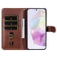 thumbnail image 3 of Funda tipo cartera para Samsung Galaxy A56 5G con bolsillo con cremallera y ranuras para tarjetas – Función de soporte Marrón, 3 of 6