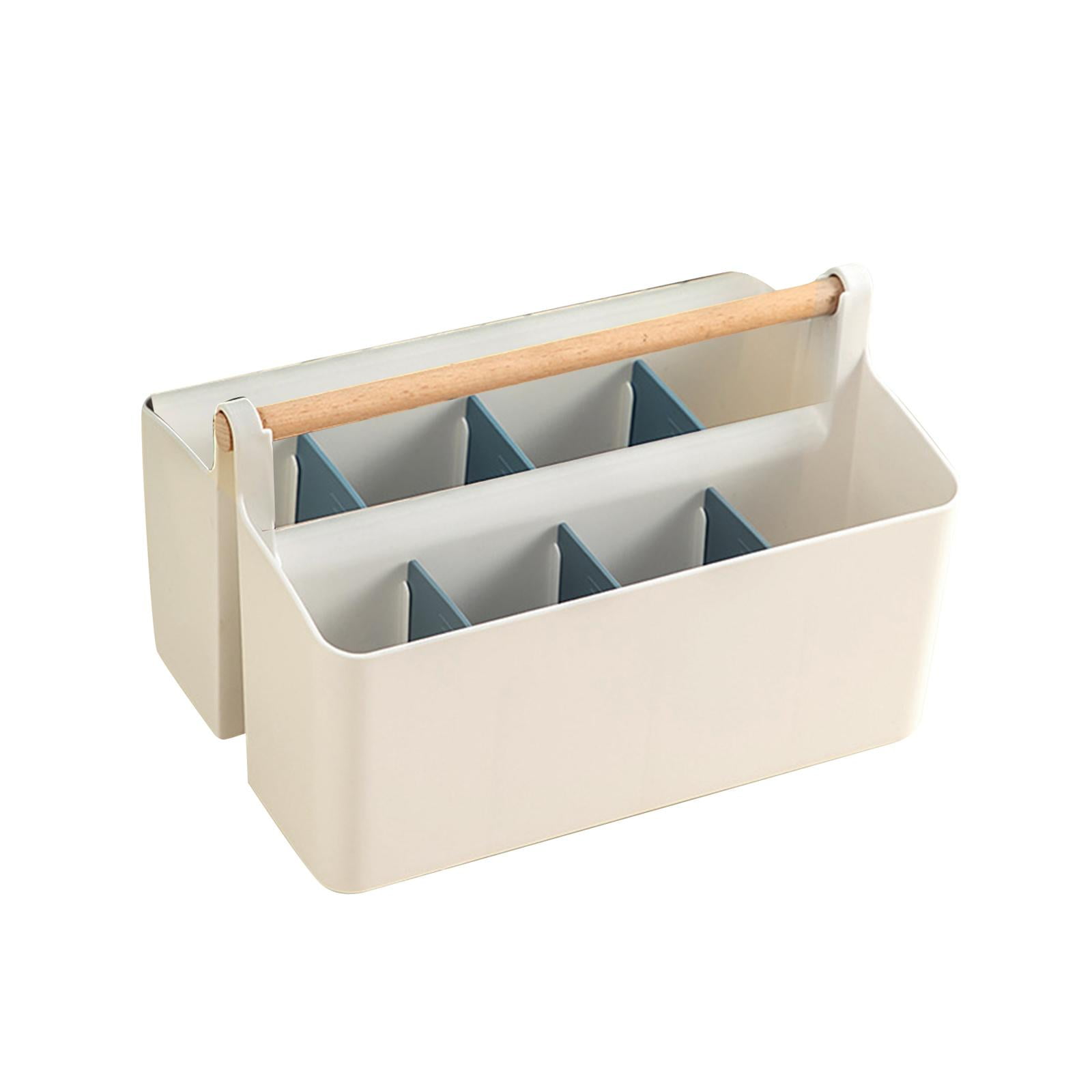 Magideal - Portalápices Organizador De Escritorio Caja De Almacenamiento De Papelería Caja De Almacenamiento De Cepillos Cosméticos Para Escritorio Escuela Baño Azul