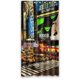 thumbnail image 1 of Cortina de ducha de baño con ganchos, diseño de Broadway nocturno de Nueva York, tamaño 36 x 72 pulgadas, 1 of 3