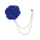 thumbnail image 5 of Broche de borla de pétalos de rosa, prendedor de solapa, trajes de hombre, decoración de moda, broche de traje de novio, cadenas colgantes, broches de Azul, 5 of 5