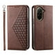 thumbnail image 4 of Funda Flip FOXDOCK para Xiaomi Poco C71 4G , Estilo Billetera con Diseño Rombo, Correa de Mano y Soporte, Uso Diario, 4 of 6