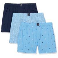 Boxers Nautica, Tejido Clásico De Algodón Para Hombre, Paquete De 3