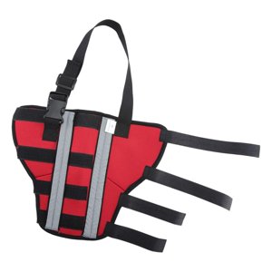 Ioensy - Pet Dog Leg Brace Pierna Trasera Compresión Wrap Suministros Soporte Protector M Rojo