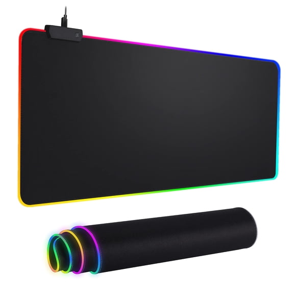 Alfombrilla de ratón RGB DR CATCH Led de 31,5 x 12 cm, de goma impermeable