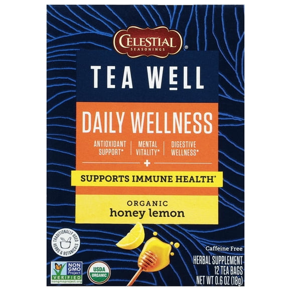 Té de hierbas Celestial Seasonings TeaWell Daily Wellness, 12 bolsas