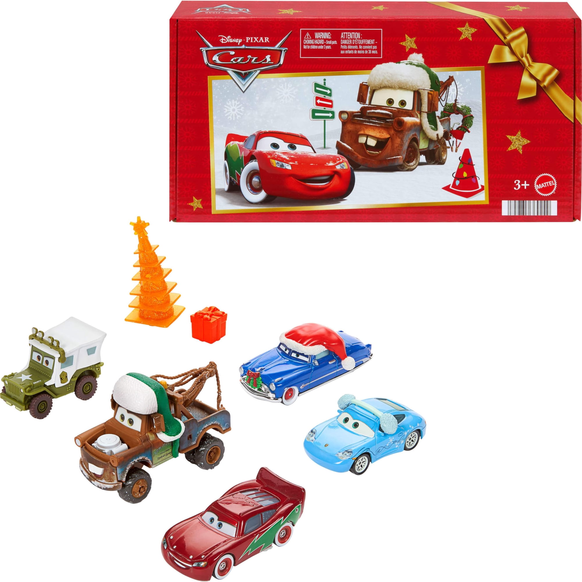 Set Multipack De 5 Vehículos De Invierno Mattel Disney Pixar Cars