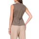 thumbnail image 3 of INSPIRE CHIC Chaleco de Traje a Rayas para Mujer Sin Mangas con Botones Chaleco de Negocios Casual L Café, 3 of 6