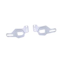 Magideal - 2 Piezas Placas De Protección Contra El Oído Del Casco De Hockey Sobre Hielo Parte De Reemplazo De Reemplazo De Accesorios De Hockey Resistente Para Blanco