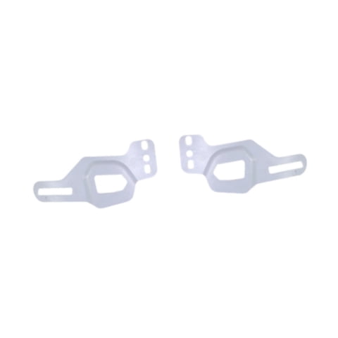 Magideal - 2 Piezas Placas De Protección Contra El Oído Del Casco De Hockey Sobre Hielo Parte De Reemplazo De Reemplazo De Accesorios De Hockey Resistente Para Blanco