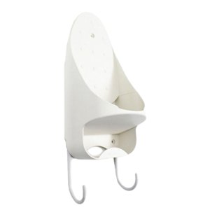 Magideal - Soporte Para Tabla De Planchar, Soporte Para Plancha Eléctrica Montado En La Pared, Estante Para Tabla De Planchar Compacto Multifunción Para El Hogar Blanco