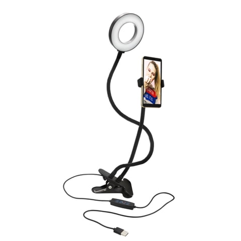 Philco - Soporte Tipo Clip Aro De Luz 4"" Telefono Celular