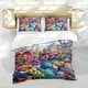 thumbnail image 5 of Monstruos University Conjunto de sábanas temático, trío de piezas, cómodo y amigable con la piel, diseño único, regalo de decoración para el hogar para familiares, amigos y fans,135cm *200cm, 5 of 6