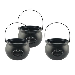 Magideal - 3 Piezas De Tarro De Caldero De , Cesta Para Trucos O Tratos, Decoración Creativa Y Práctica De Halloween Para Sala De Estar, Restaurante Festivo