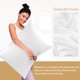 thumbnail image 5 of PiccoCasa Funda de Almohada de Seda de 19 Momme para Almohada de Tamaño Estándar, Blanco Perla, 20"x26", 5 of 7