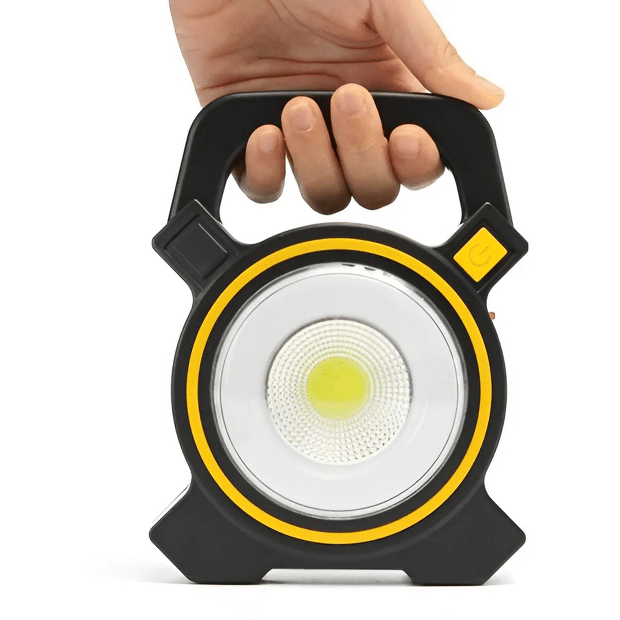 Genérico - Pack 3 Linterna Foco Led Solar Recargable Para Camping Usb Color De La Linterna Jy-819 Color De La Luz Blanco