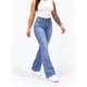 thumbnail image 3 of Jeans Mujer Flare Celeste Tiro Medio Pretina Normal, 3 of 5