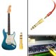 thumbnail image 5 of Adaptador de auriculares estéreo de 6,35 mm (macho) y 1/4 de pulgada a 3,5 mm (hembra) de 1/8 de pulgada, chapado en oro, para altavoz, auriculares, guitarra, piano digital y amplificador., 5 of 8