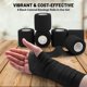 thumbnail image 3 of MEDca Self-Adherent Cohesive Bandage - Black Medical Wrap - 6 Rolls (2" x 5 Yards) for Sports & Medical Use, 3 of 9