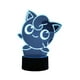 thumbnail image 2 of Lampara Ilusion 3D Jigglypuff de 7 colores, Base touch, 2 of 6