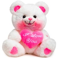 Oso De Peluche Hollyhome I Love You 33 Cm Con Rubor Led
