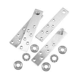 Magideal - Bisagras Pivotantes Para Puerta, Rotación De 360 Grados, Estilo Rústico, De Acero Inoxidable Resistente, Para Armarios, Dormitorios Y Salas De Estar