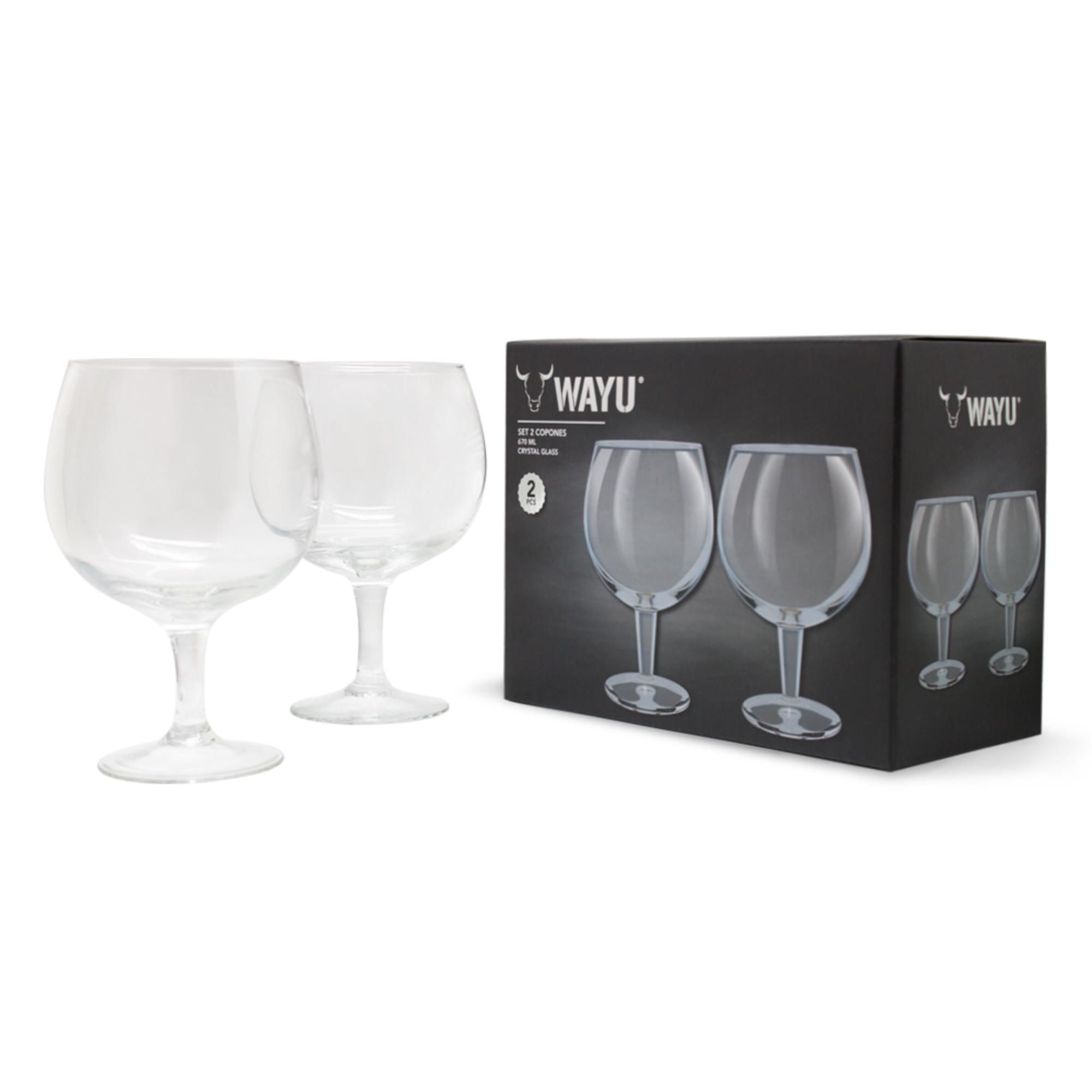 Wayu - Copa Cervecera 650Ml 2 Piezas 6902221359391 Vidrio Transparente
