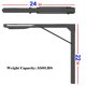 thumbnail image 2 of Soportes plegables para estantes Ultrawall, acero negro de 24 pulgadas (550 libras), 2 of 6