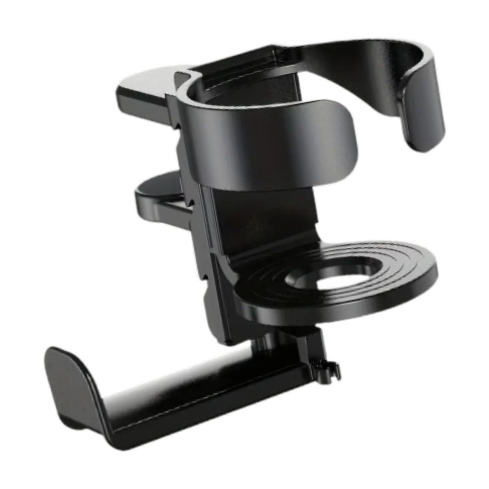 Magideal - Soporte Para Auriculares Colgador Base Giratoria Porta Vasos Estructura Resorte Material Aluminio Adecuado Para Escritorios Y Sillas De Juegos