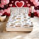thumbnail image 1 of Cat Pattern Printed Bed Fitted Sheet And Pillowcase Set Soft Comfortable And Breathable for All Seasons Essential for Bedroom Or Dormitory Decoration Excellent, 1 of 1