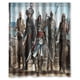 thumbnail image 1 of Cortina de ducha con diseño de bandera negra de Assassin's Creed, juego de cortinas de baño con ganchos, tamaño 60 x 72 pulgadas, 1 of 3