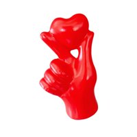 Bothyi - Estatua De Dedo Con Forma De Corazón Y Gesto De Mano Para Sala De Estar, Escritorio, Bar, Escritorio